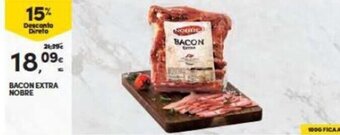 Continente Bacon Extra Nobre 1kg promoção