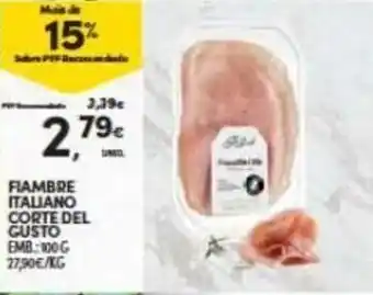 Continente Fiambre Italiano Corte Del Gusto 100g promoção