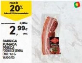 Continente Barriga Fumada Prisca 150g promoção