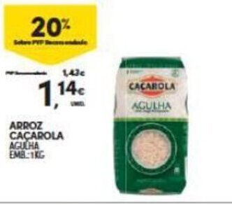 Continente Arroz Cacarola 1kg promoção