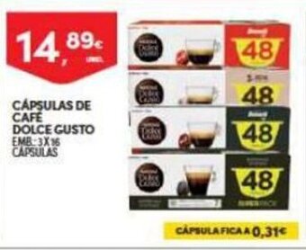 Continente Capsulas de Cafe Dolce Gusto promoção