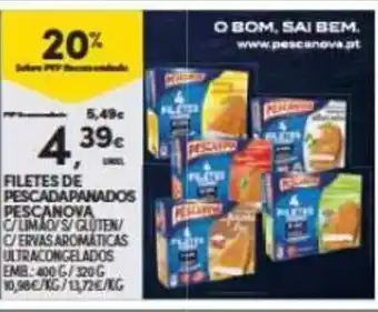 Continente Filetes de Pescada Panados Pescanova promoção