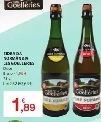 E.Leclerc Sidra Normándia Les Goelleries 75cl promoção