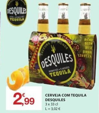 Cerveja com Tequila Desquiles 3x33cl