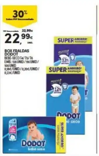 Continente Box fraldas Dodot promoção