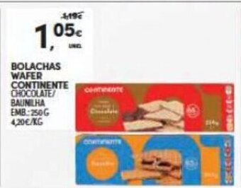 Bolachas Wafer Continente 250g
