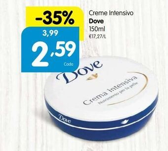 Minipreço Creme hidratante dove promoção