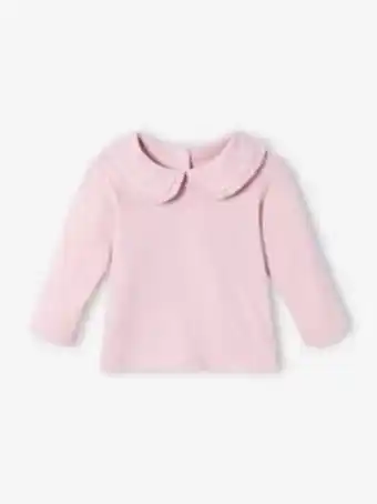 Vertbaudet Camisola de mangas compridas, com gola claudine, para bebé... promoção