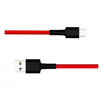 Tek4life Cabo xiaomi mi braided usb p/ usb-c 1m vermelho promoção