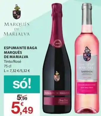 E.Leclerc Espumante Baga Marquês de Marialva 75cl promoção