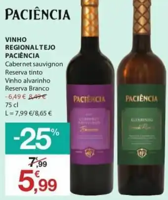 Vinho Regional Tejo Paciência 75cl