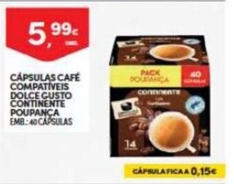 Continente Capsulas Cafe Compativeis Dolce Gusto Continente Poupanca promoção