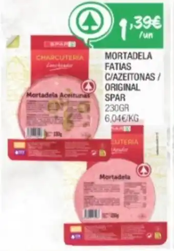 Mortadela Fatias c/ Azeitonas/ orginal Spar 230g