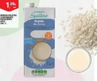 Continente Bebida Vegetal Continente Equilibrio 1L promoção