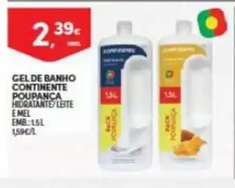 Continente Gel de Banho continente Poupanca 1.5L promoção