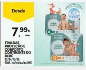 Continente Fraldas Protecao e Conforto Continente do Bebe promoção