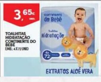 Continente Toalhitas Hidratacao Continente Do Bebe promoção