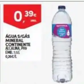 Continente Agua s/ gas Mineral Continente 1.5L promoção