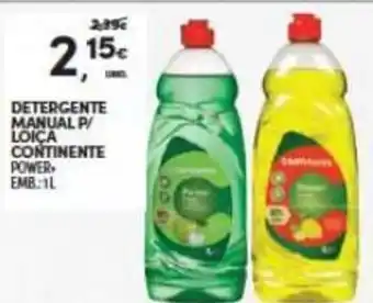 Continente Detergente Manual p/ Louca Continente 1L promoção