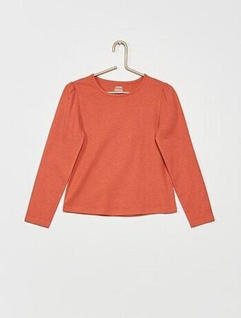 Kiabi T-shirt gola redonda e franzido nos ombros promoção
