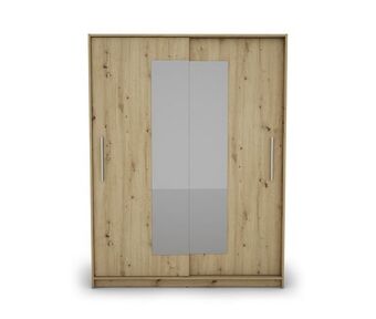 Conforama Roupeiro 2 portas deslizantes com espelho 150 x 195,5cm eleganza promoção