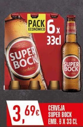 Miranda Supermercados Cerveja super bock promoção