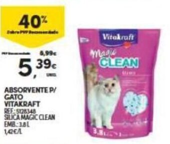 Continente Absorvente p/ Gato Vitakraft promoção