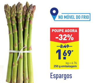 ALDI Espargos 250g promoção