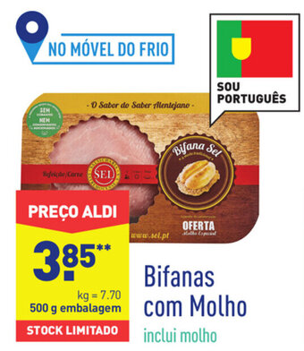 ALDI Bifanas com Molho 500g promoção