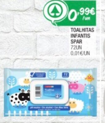 Spar Toalhitas Infantis Spar 72un promoção