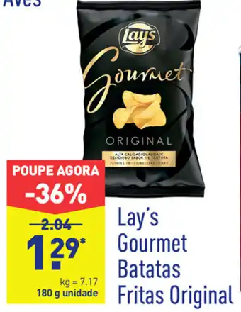 ALDI Lay's Gourmet Batatas Fritas Original 180g promoção