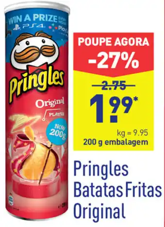 ALDI Pringles Batatas Fritas Original 200g promoção