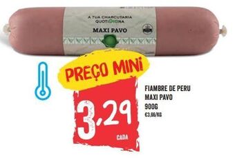 Minipreço Presunto de peru promoção