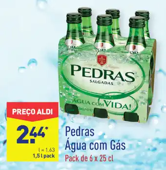 ALDI Pedras Água com Gás 1,5L promoção