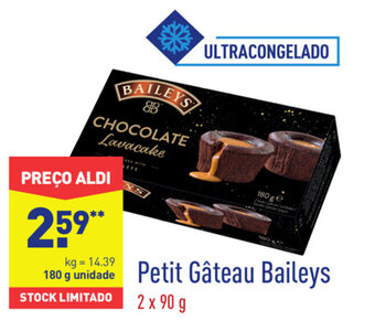 ALDI Petit Gâteau Baileys 180g promoção