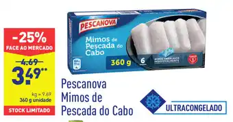 ALDI Pescanova Mimos de Pescada do Cabo 360g promoção