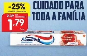 Pasta de dentes aquafresh