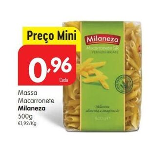 Minipreço Macarrão milaneza promoção