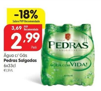 Minipreço Água com gás pedras salgadas promoção