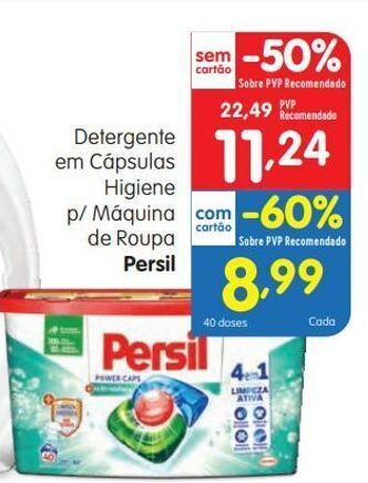 Minipreço Detergente em cápsulas persil promoção