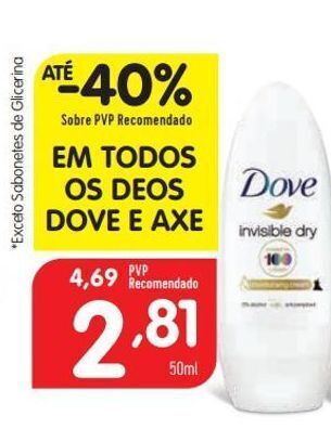 Minipreço Desodorizante dove promoção