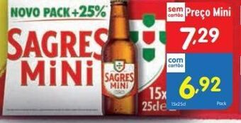 Minipreço Cerveja sagres mini promoção