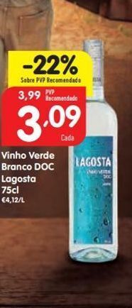 Minipreço Vinho verde lagosta promoção