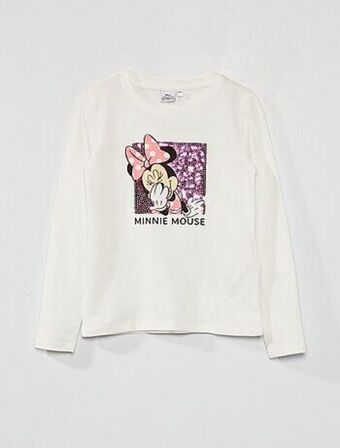 Kiabi T-shirt 'disney' de manga comprida promoção