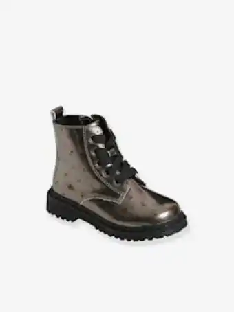 Vertbaudet Botas estampadas com atacadores e fecho, para menina -... promoção