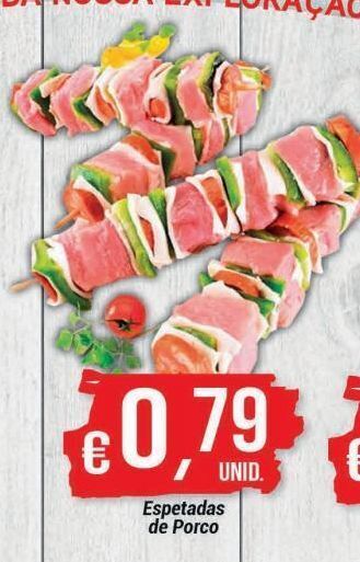 GidaCarnes Supermercados Espeto de porco promoção