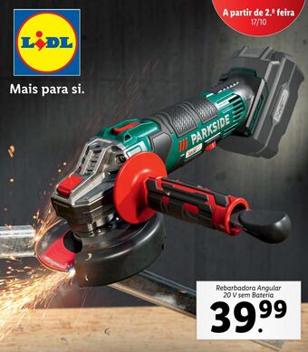 Lidl Rebarbadora parkside promoção