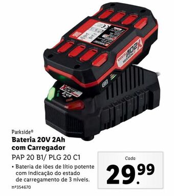 Lidl Bateria auxiliar para motor parkside promoção