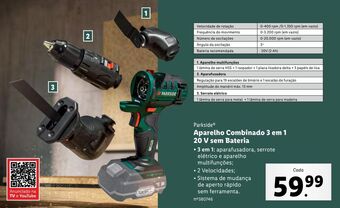 Lidl Ferramentas elétricas parkside promoção