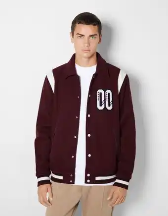 Bershka Blusão bomber varsity promoção